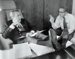Richard Nixon (left) and Henry Kissinger, two most controversial figures of the 1970s
